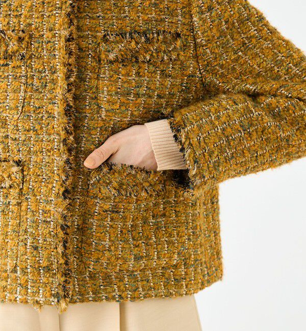 Ballsey「Laura フリンジ4ポケットジャケット」|ノーカラージャケット|