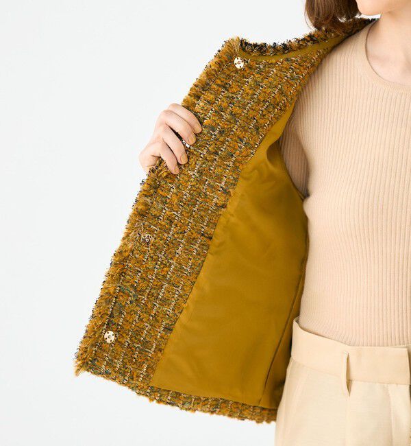 Ballsey「Laura フリンジ4ポケットジャケット」|ノーカラージャケット|