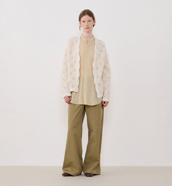 GALERIE VIE「カシミヤレース フロントオープンカーディガン」|カーディガン|