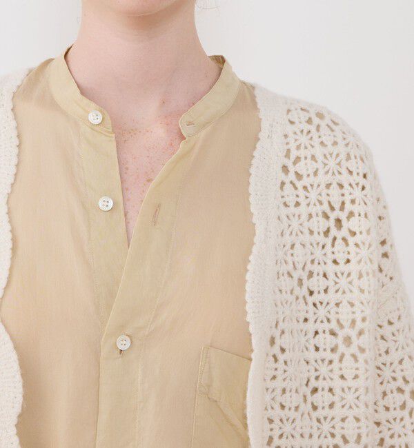 GALERIE VIE「カシミヤレース フロントオープンカーディガン」|カーディガン|