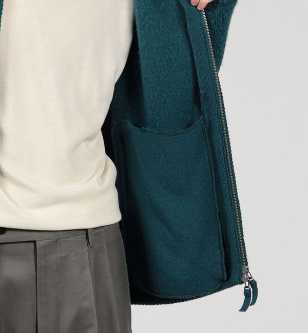 TOMORROWLAND MENS「TOMORROWLAND Tricot ウールカシミヤ パイルニット ジップアップブルゾン」|ニット・セーター|