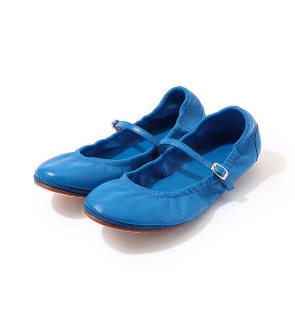 TOMORROWLAND GOODS「GALERIE VIE DANCE フラットシューズ」|バレエシューズ|65 ブルー