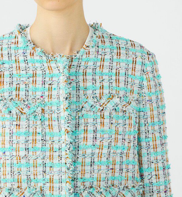 Ballsey「Sorbet クルーネックジャケット」|ノーカラージャケット|