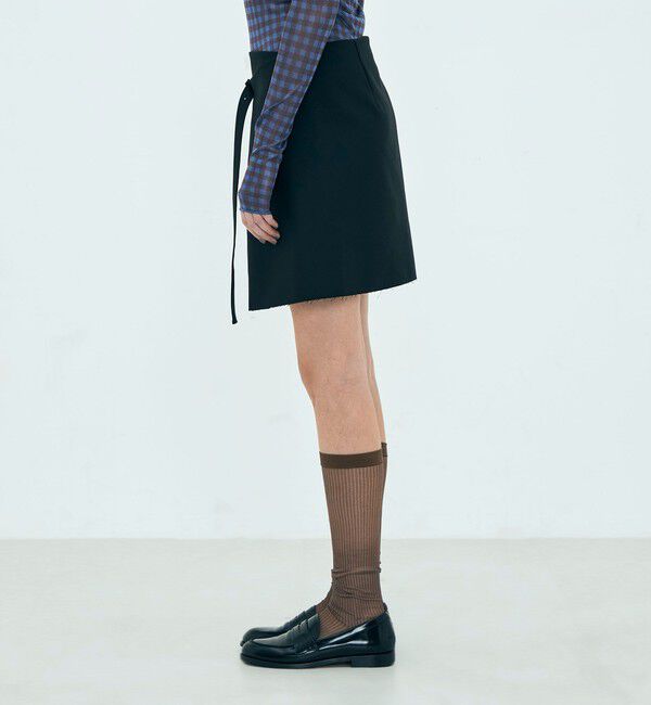 Edition「edition pourell モヘヤビンテージトロ ラップミニスカート」|スカート|