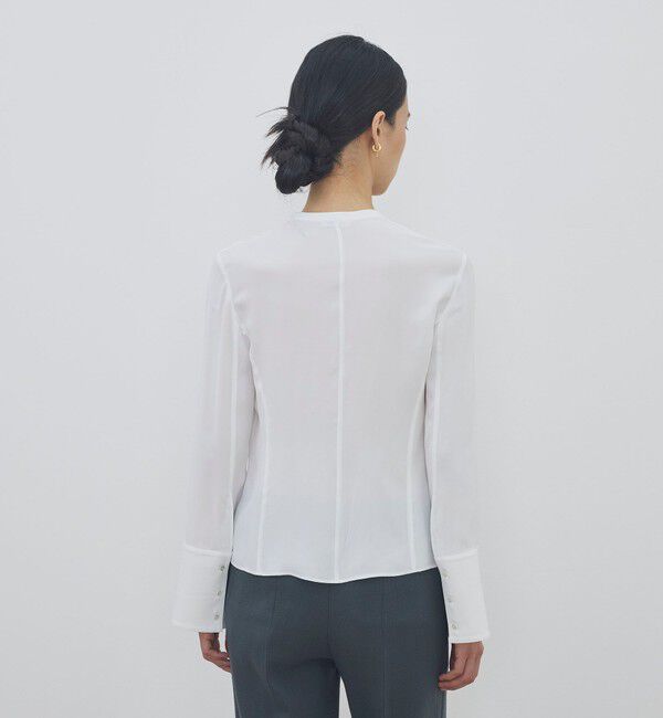 DES PRES「ハイツイストレーヨン ピンタックブラウス」|シャツ・ブラウス|