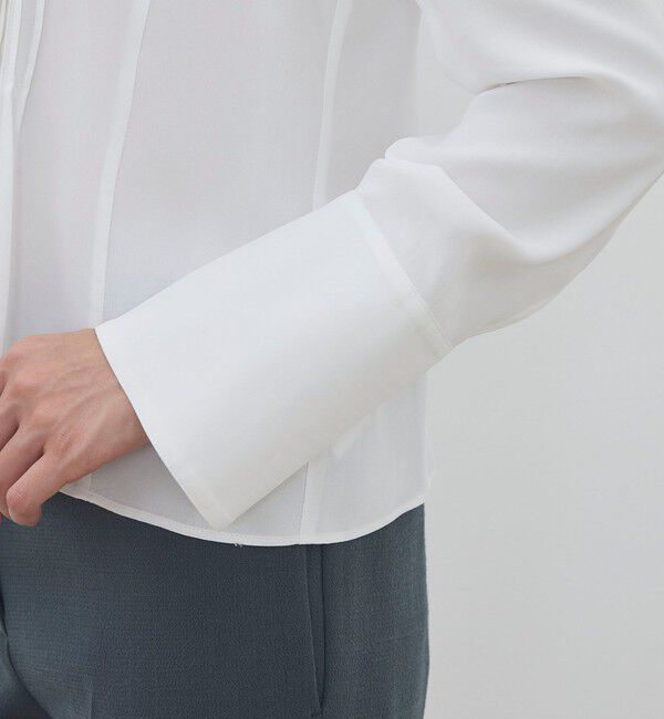 DES PRES「ハイツイストレーヨン ピンタックブラウス」|シャツ・ブラウス|