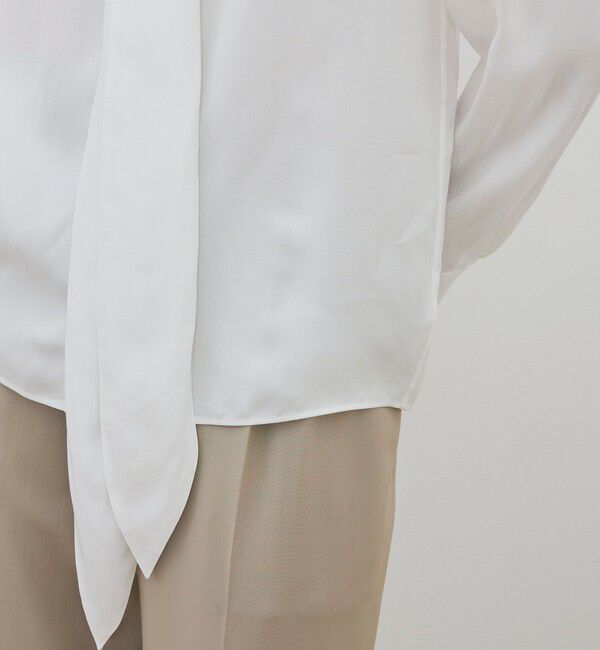 DES PRES「ハイツイストレーヨン ボウタイドレスブラウス」|シャツ・ブラウス|