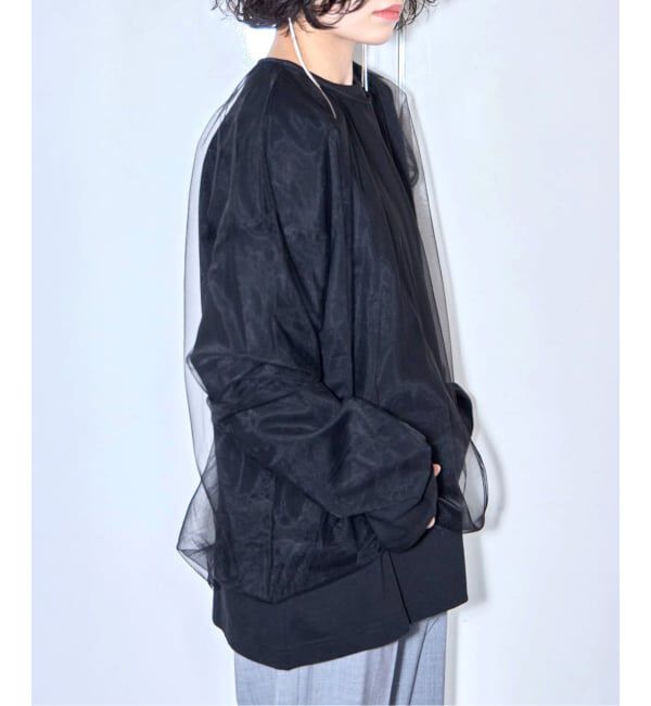  「《予約》[THE MOOD]チュール ロングTシャツ」|Tシャツ・カットソー|