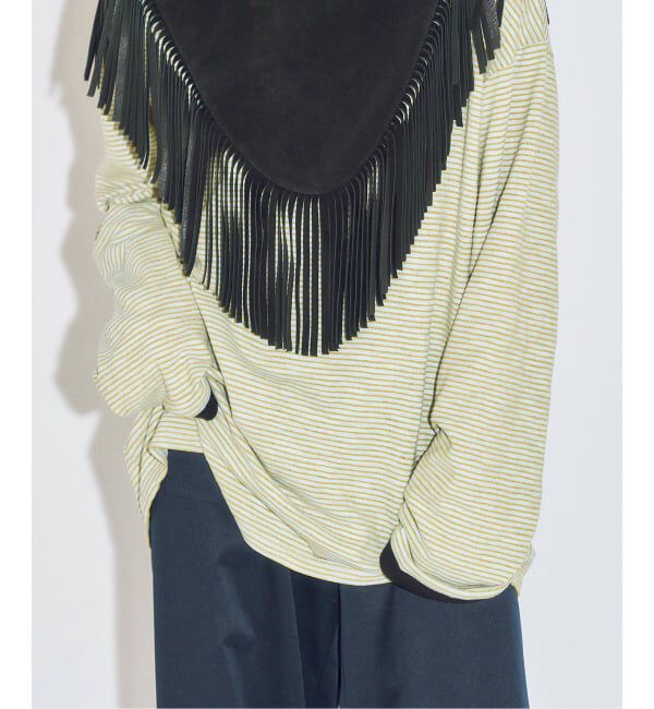  「《予約》[THE MOOD]スラブボーダーロングTシャツ」|Tシャツ・カットソー|