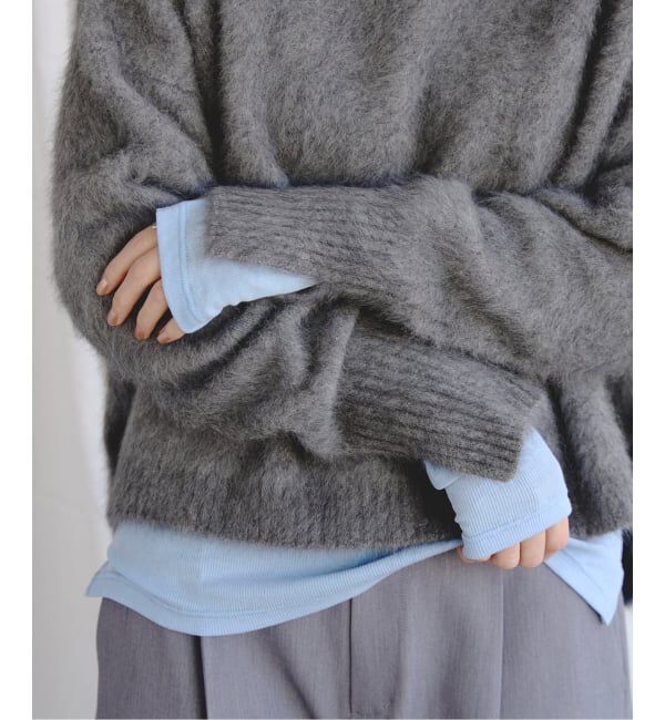 EMILYWEEK「《追加9》パウダリーコットンプルオーバー」|Tシャツ・カットソー|ブルー