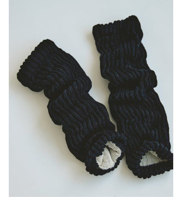 EMILYWEEK「【追加】シルクレッグウォーマー」|レッグウォーマー|ブラック