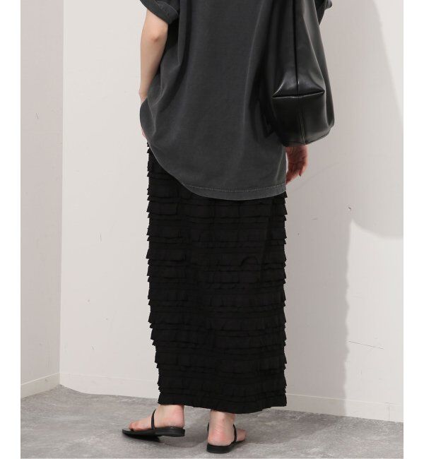 SLOBE IENA「《追加2》フリルカットソータイトスカート」|スカート|