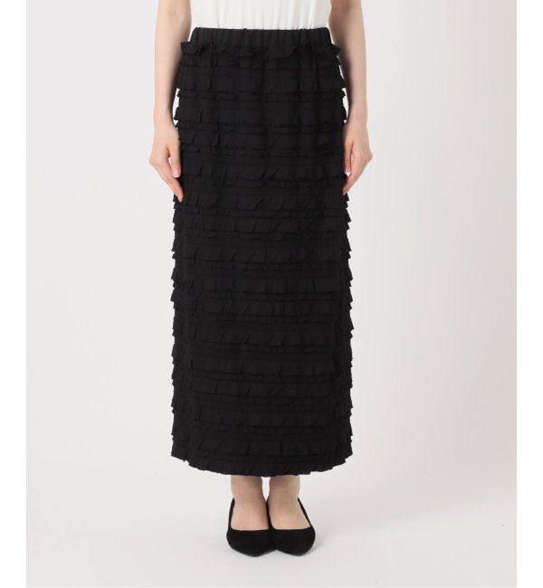 SLOBE IENA「《追加2》フリルカットソータイトスカート」|スカート|
