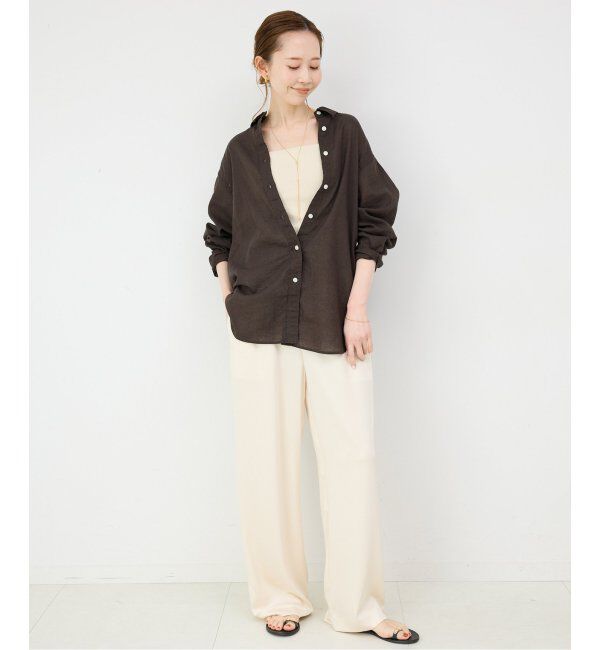 SLOBE IENA「《追加2》カップ付きフライスキャミソール」|インナー|