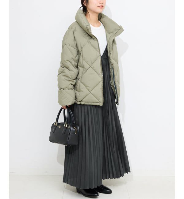 SLOBE IENA「《追加》パウダリーサテンプリーツキャミワンピース」|ワンピース|