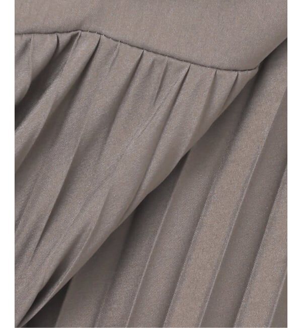 SLOBE IENA「《追加》パウダリーサテンプリーツキャミワンピース」|ワンピース|