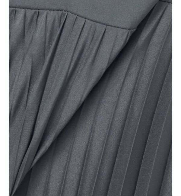 SLOBE IENA「《追加》パウダリーサテンプリーツキャミワンピース」|ワンピース|