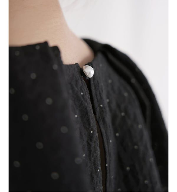 IENA「&NAVY オーガンジージャガードタックブラウス」|シャツ・ブラウス|