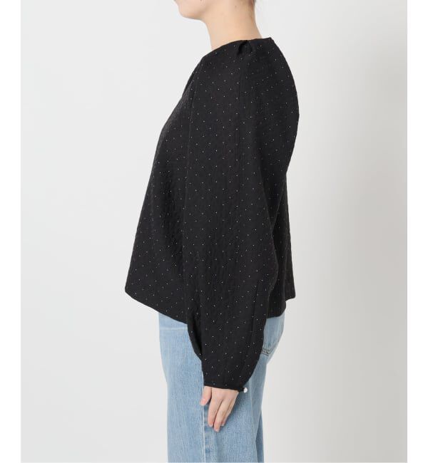 IENA「&NAVY オーガンジージャガードタックブラウス」|シャツ・ブラウス|