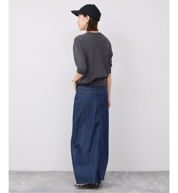 SLOBE IENA「《シリーズあり/予約》コットンキュプラハーフスリーブプルオーバー」|ニット・セーター|