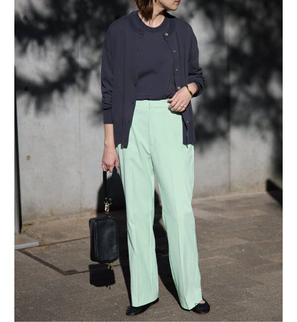 SLOBE IENA「《34・40サイズWEB限定展開/シリーズあり/予約》リネンmixストレッチパンツ」|その他|