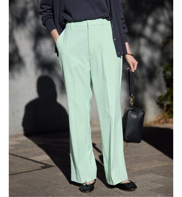 SLOBE IENA「《34・40サイズWEB限定展開/シリーズあり/予約》リネンmixストレッチパンツ」|その他|