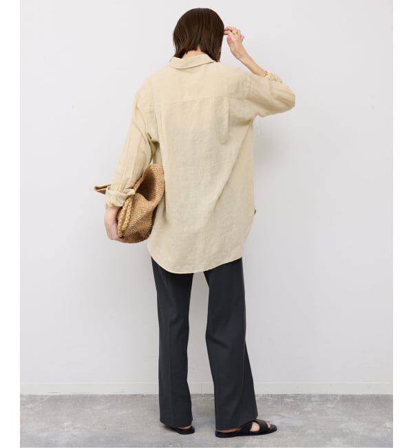 SLOBE IENA「《34・40サイズWEB限定展開/シリーズあり/予約》リネンmixストレッチパンツ」|その他|