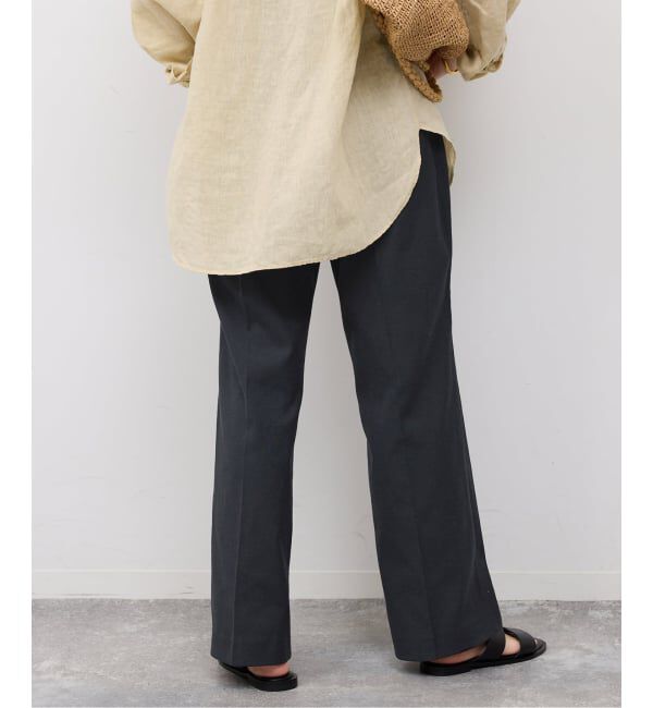 SLOBE IENA「《34・40サイズWEB限定展開/シリーズあり/予約》リネンmixストレッチパンツ」|その他|