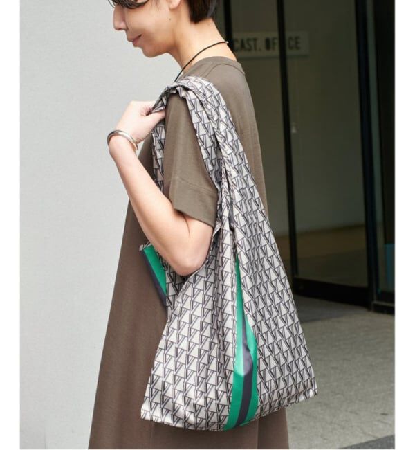 VERMEIL par iena「《追加7予約》VERMEIL モノグラムエコバッグMedium」|その他|グレーA