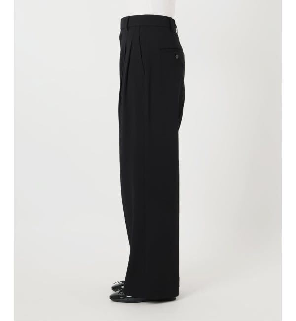 IENA「《追加予約》ウォッシャブル ジョーゼットスラックス」|スラックス|