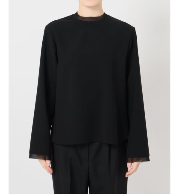 VERMEIL par iena「《WEB限定/追加予約》Minimal Double Cross ブラウス」|シャツ・ブラウス|