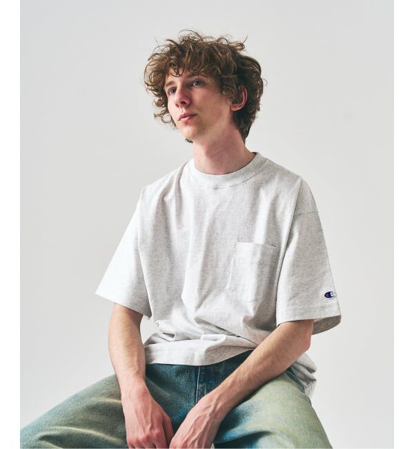 417 EDIFICE「CHAMPION / チャンピオン 417別注 Bleach Wash Pocket Tシャツ」|Tシャツ・カットソー|