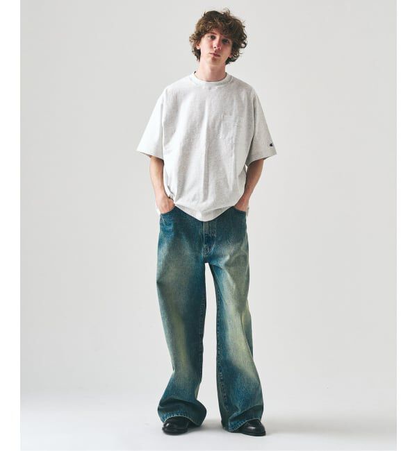 417 EDIFICE「CHAMPION / チャンピオン 417別注 Bleach Wash Pocket Tシャツ」|Tシャツ・カットソー|