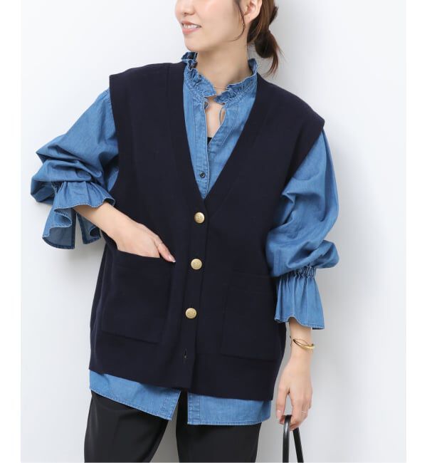 JOURNAL STANDARD relume「コットンカシミヤミックスダブルニットベスト」|ベスト・ジレ|