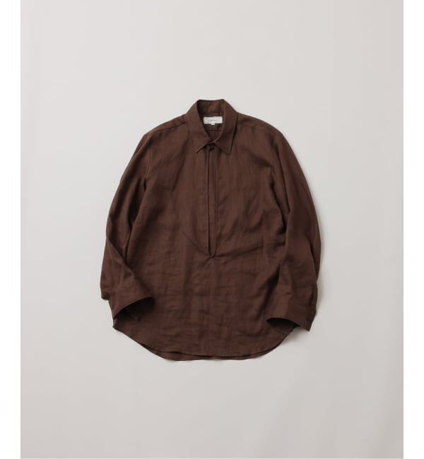 JOURNAL STANDARD「《予約》【FOLL / フォル】washed linen skipper shirt」|シャツ・ブラウス|ブラウン