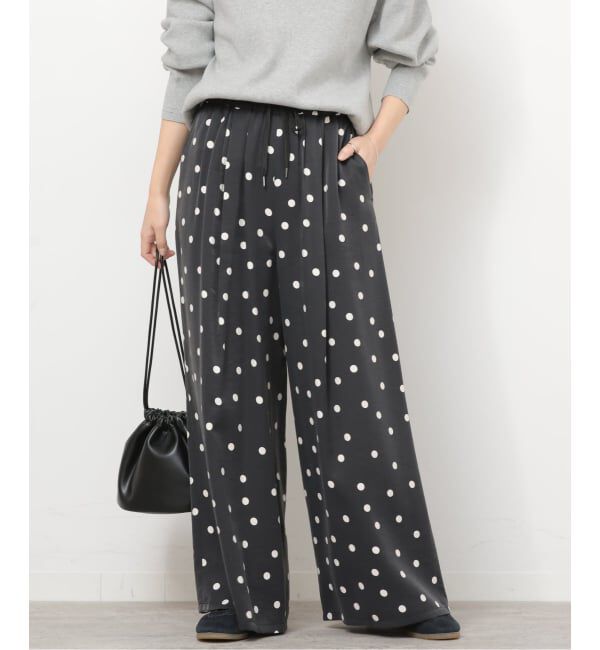 JOURNAL STANDARD relume「ランダムドットギャザーワイドパンツ」|その他|
