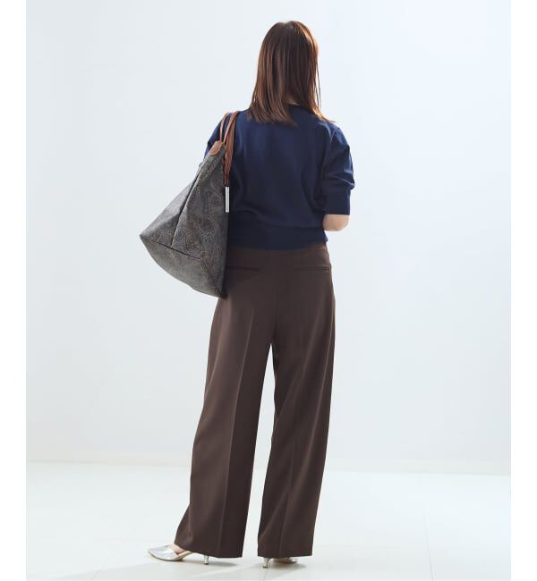 journal standard L'essage「《予約》コットンハーフスリーブプルオーバー」|ニット・セーター|