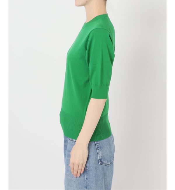 journal standard L'essage「《予約》コットンハーフスリーブプルオーバー」|ニット・セーター|