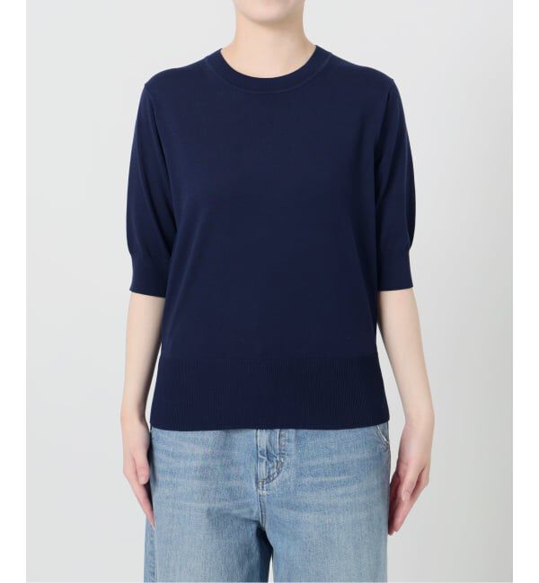 journal standard L'essage「《予約》コットンハーフスリーブプルオーバー」|ニット・セーター|