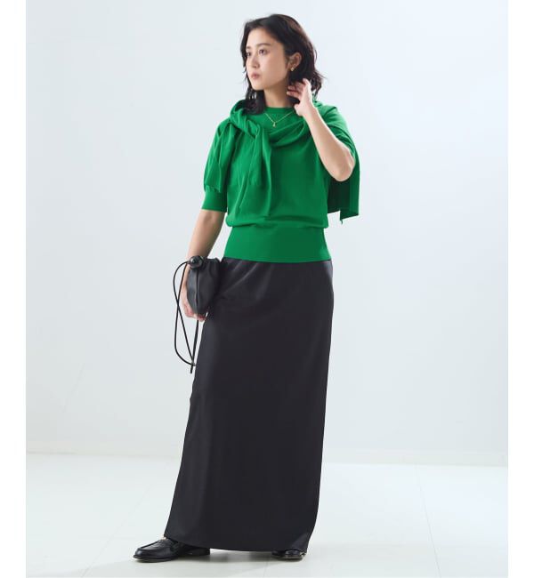 journal standard L'essage「《予約》コットンハーフスリーブプルオーバー」|ニット・セーター|