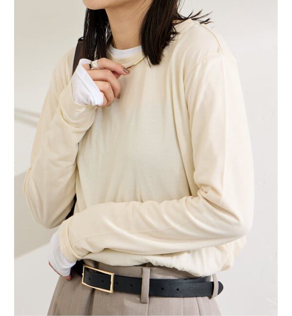 JOURNAL STANDARD「《追加》クルーネックシアーロングTシャツ」|Tシャツ・カットソー|