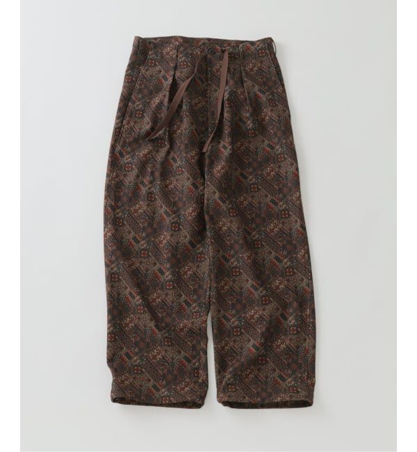 JOURNAL STANDARD「《予約》RIRANCHA / リランチェ ブッチャー 総柄 オーバー パンツ」|その他|ボルドー