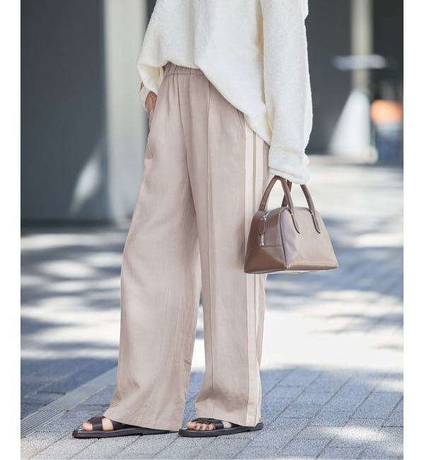 JOURNAL STANDARD「リヨセルリネンラインパンツ」|スラックス|