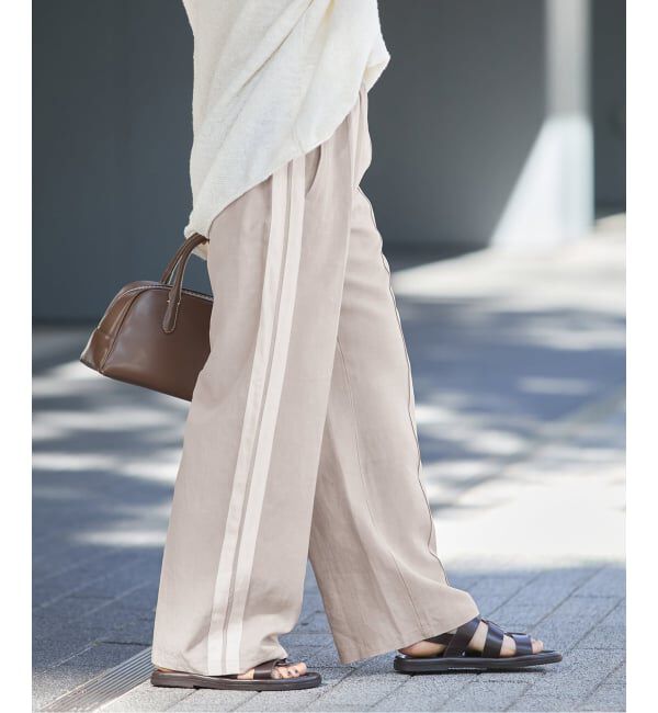 JOURNAL STANDARD「リヨセルリネンラインパンツ」|スラックス|