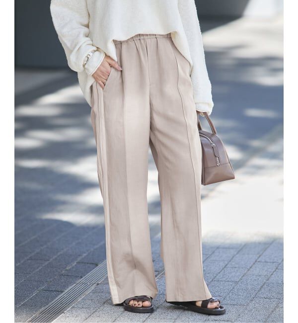 JOURNAL STANDARD「リヨセルリネンラインパンツ」|スラックス|