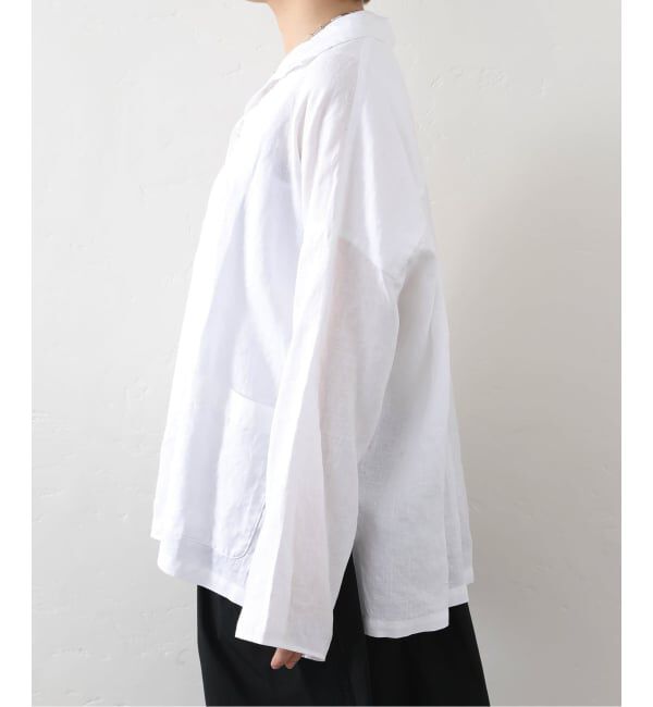 journal standard luxe「《予約》リネンワッシャー スキッパーシャツ」|シャツ・ブラウス|