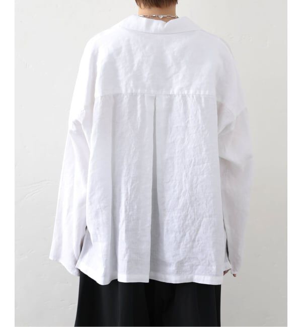 journal standard luxe「《予約》リネンワッシャー スキッパーシャツ」|シャツ・ブラウス|
