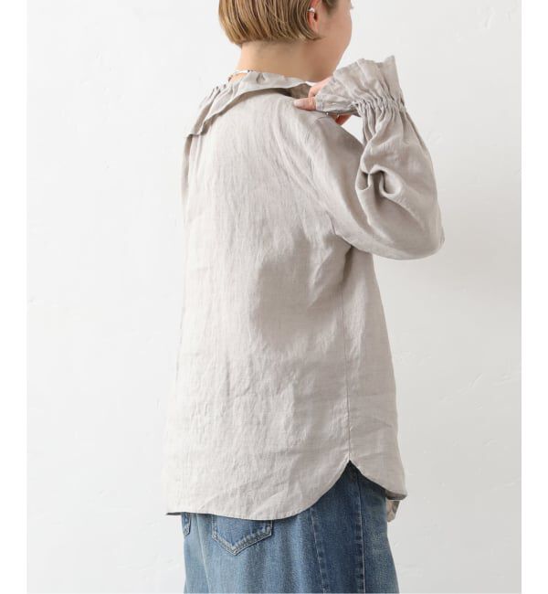 journal standard luxe「《予約》フレンチリネン フリルパフブラウス」|シャツ・ブラウス|