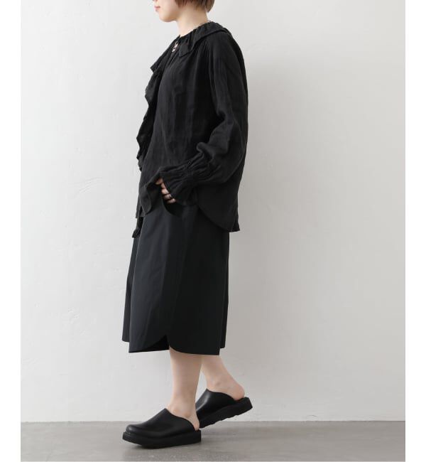 journal standard luxe「《予約》フレンチリネン フリルパフブラウス」|シャツ・ブラウス|