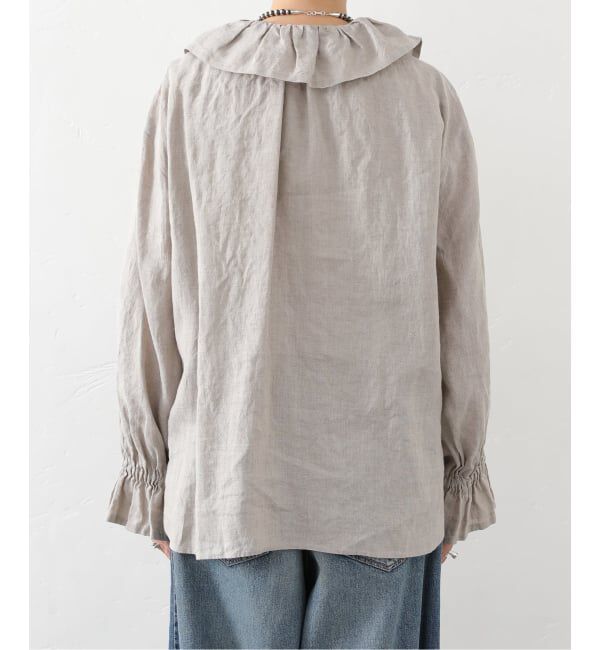 journal standard luxe「《予約》フレンチリネン フリルパフブラウス」|シャツ・ブラウス|